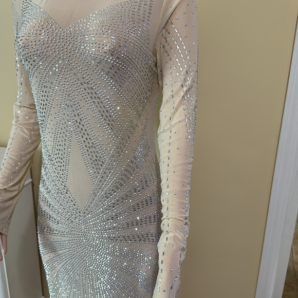 🥀Elegant Sequin Long Sleeve Dress - Picture 5 of 12